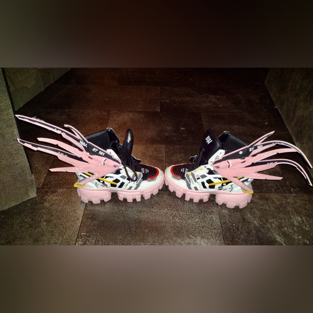 SOLD* on the bay‼️Anthony Wang Soursop 04 Destiny Pink Platform Sneakers - Picture 3 of 11